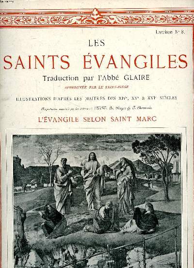 Les Saints vangiles Livraison N 8 L'vangile selon Saint Marc