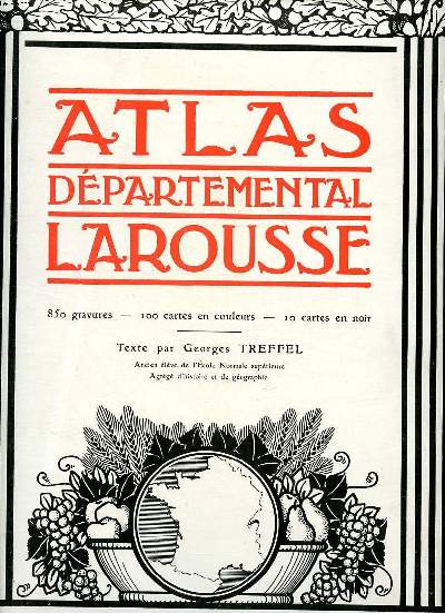 Atlas dpartemental Larousse France et Algrie (Oran)