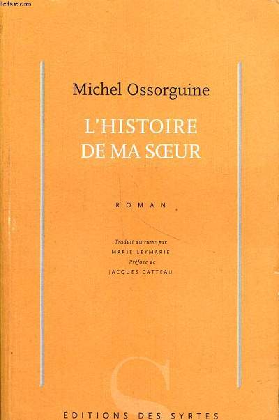 L'histoire de ma soeur