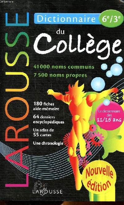 Dictionnaire du collge 6/3