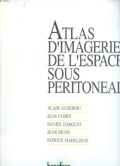 Atlas d'imagerie de l'espace sous pritonal