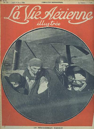 La vie arienne illustre N175 du jeudi 18 mars 1920 Le recordman Casale
