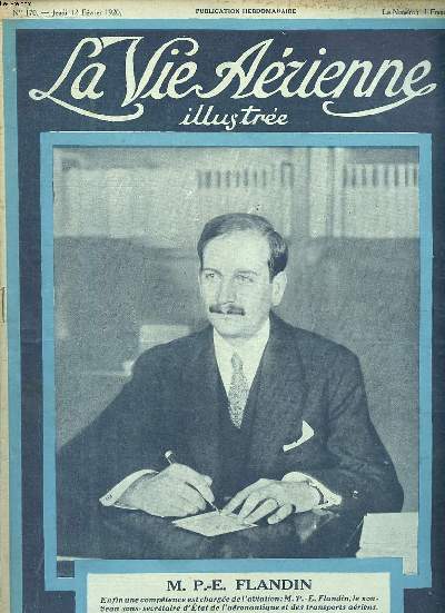 La vie arienne illustre N 170 du jeudi 12 fvrier 1920 M. P.-E. Flandin, Comment j'atteignis le plafond du monde