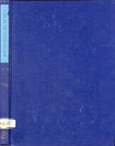 Vistas in astronomy volume 15 Sommaire: Astronomy, the preople and the governments; Image tubes in astronomy; High-speed photometry ...