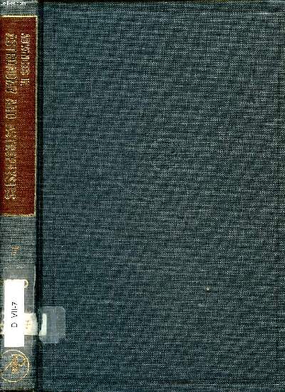 Advances in astronomy and astrophysics Volume 7