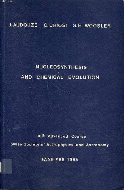 Nucleosynthesis and chemical evolution