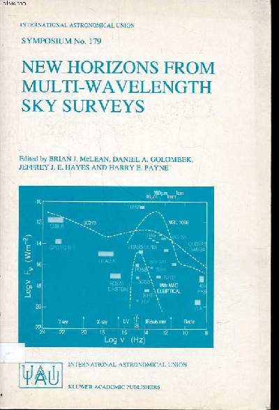 New horizons from multi-wavelength sky surveys proceedings of the 179th symposium of the international astronomical union, held in Baltimore, USA, august 26-30, 1996 Sommaire: general sky survey reviews; The interstellar medium; Extra-galactic astronomy;
