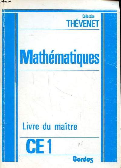 Mathmatiques CE1 Collection Thvenet
