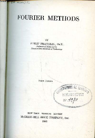 Fourier methods First edition