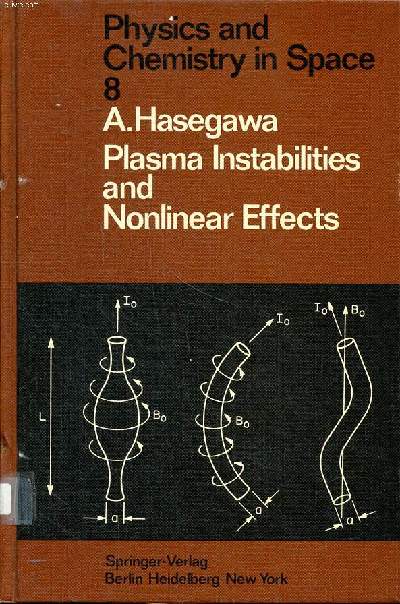 Physics and chemistry in space N8 Plasma instabilities and nonlinear effects