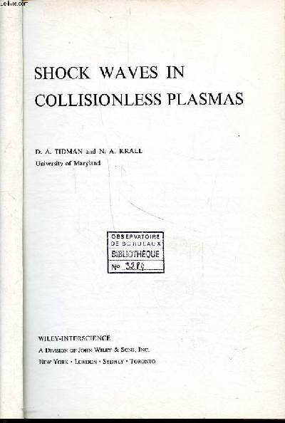 Shock waves in collisionless plasmas