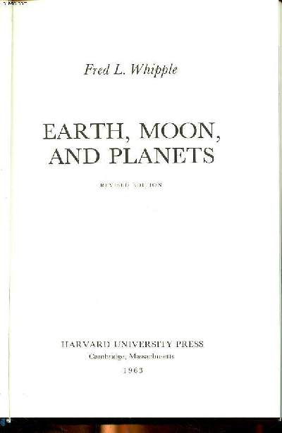 Earth, moon and planets Revised edition