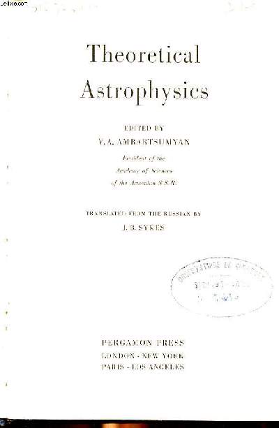 Theoretical astrophysics