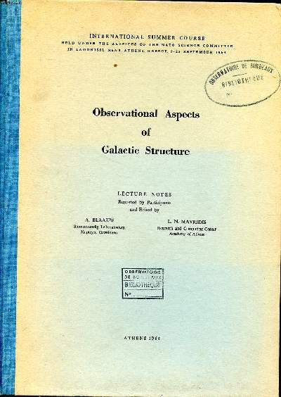 Observational aspects of galactic structure