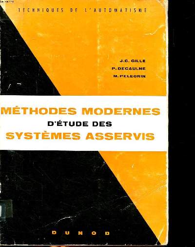 Mthodes modernes d'tude des systmes asservis