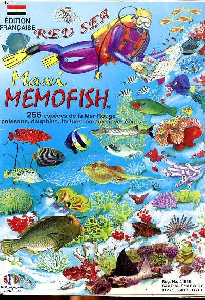 Maxi memofish 266 espces de la Mer Rouge poissons, dauphins, tortues, coraux, invertbrs