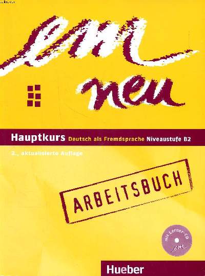 Em neu Hauptkurs Deutsch als Fremdsprache niveaustufe B2 2., aktulisierte auflage 1 CD audio inclus