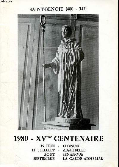 Saint Benoit (480-547) 1980 XVme centenaire