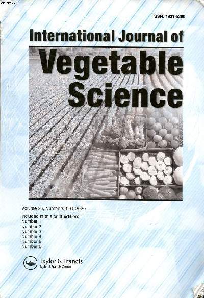 International journal of vegetable science Volume 26 Numbers 1-6