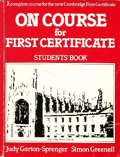 On course for first certificate student's book