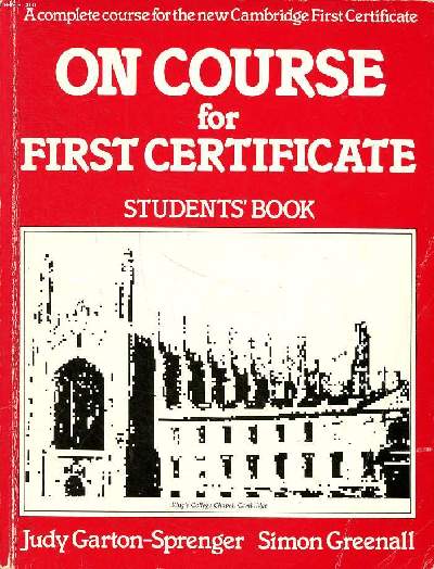 On course for first certificate student's book