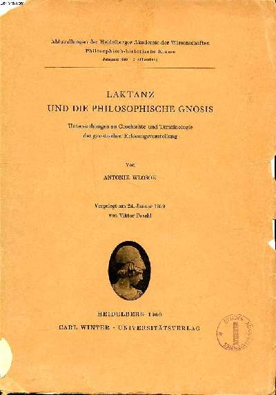 Laktanz und die philosophische gnosis