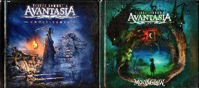 Tobias sammet's Avantasia Moonglow et Ghostlights 2 pochettes Albums CD vendus sans le CD
