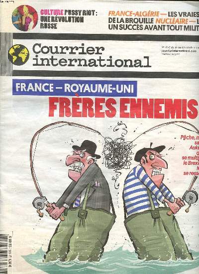 Courrier international N1616 du 21 au 27 octobre 2021 France-Royaume-Uni Frres ennemis Sommaire: La dmocratie meurtrie; L'exil comme seul horizon; Le Texas, L'Amrique de demain ...