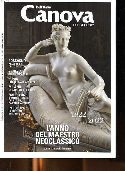 Bell'Italia canova bell'Europa 1822 -2022 L'anno del maestro neoclassico