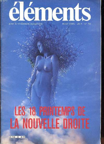 Elments pour la civilisation europenne N56 Les 18 printemps de la nouvelle droite