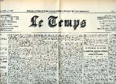 Le temps N22729 du mercredi 31 octobre 1923 Fac simil 15 Vol.3