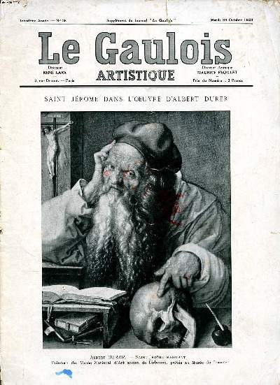 Le Gaulois artistique N 25 du mardi 30 octobre 1928 Supplment du journal 