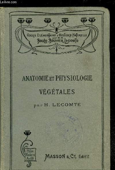 ANATOMIE ET PHYSIOLOGIE ANIMALE ET VEGETALES