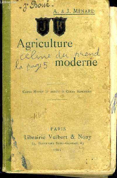 AGRICULTURE MODERNE