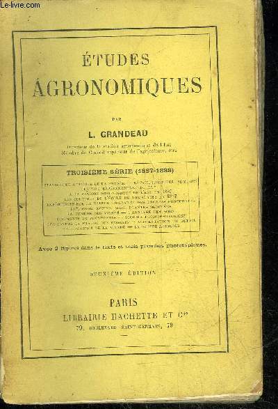 ETUDES AGRONOMIQUES