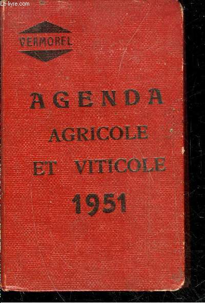 AGENDA AGRICOLE ET VITICOLE