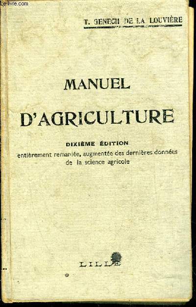 MANUEL D'AGRICULTURE
