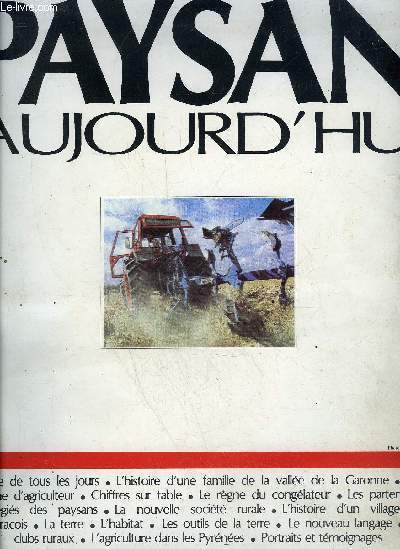 PAYSAN D'AUJOURD'HUI