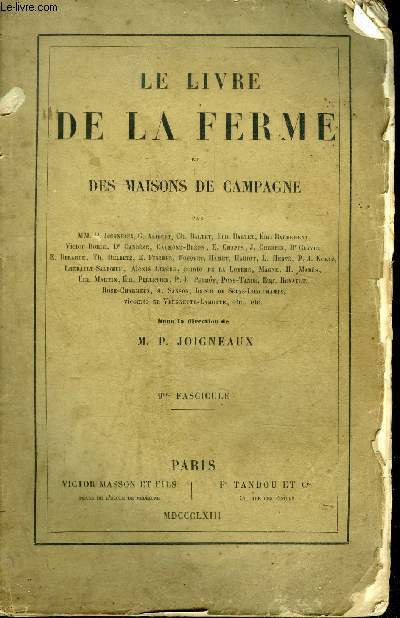 LE LIVRE DE LA FERME ET MAISONS DE CAMPAGNE - 9EME FASCICULE