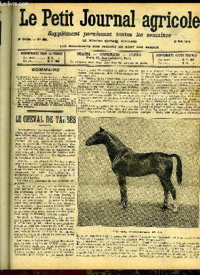 LE PETIT JOURNAL AGRICOLE N 908 - Le cheval de Tarbes (J.-M. F ontan).