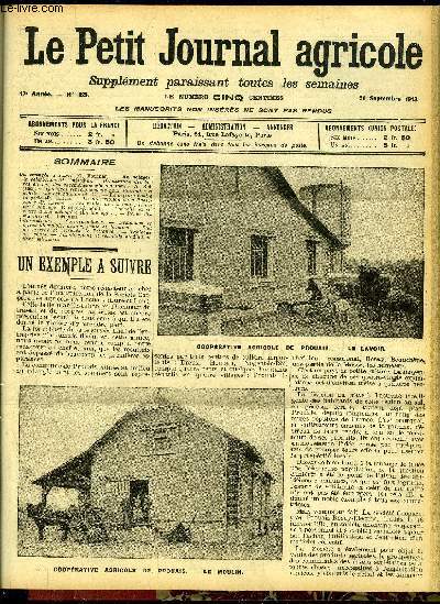 LE PETIT JOURNAL AGRICOLE N 925 - Un exemple  suivre (O. Foucher).