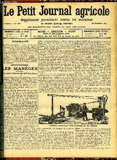 LE PETIT JOURNAL AGRICOLE N 937 - Les manges (L. Barnard).