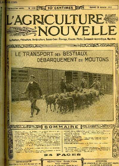 L'AGRICULTURE NOUVELLE N 1136 - HORTICULTURE.