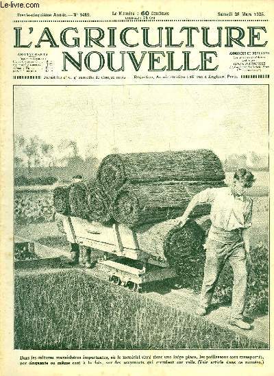 L'AGRICULTURE NOUVELLE N 1439 - Le Concours Gnral Agricole de Paris........... H. Nuss.Une Exposition de vins d