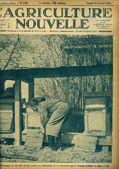 L'AGRICULTURE NOUVELLE N 1509 - Les ingnieurs agricoles ont tenu rcemment uncongrs  Paris, G. Lamache.L