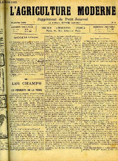 L'AGRICULTURE MODERNE N 3 - P.-P. Dehrain : Les ferments de la terre.