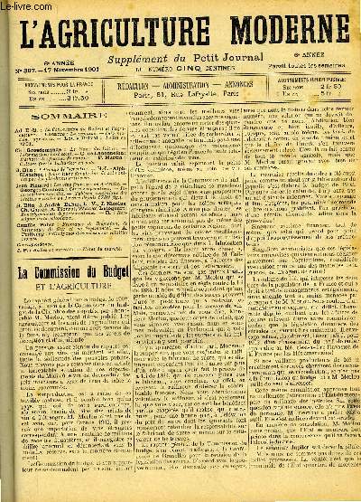 L'AGRICULTURE MODERNE N 307 - Ad D H : La Commission du Budget et l'ag^i-cuj:u*
