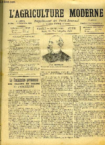L'AGRICULTURE MODERNE N 363 - Louis Delval : La commission permanente des relieurs de douane et l'Agriculture.