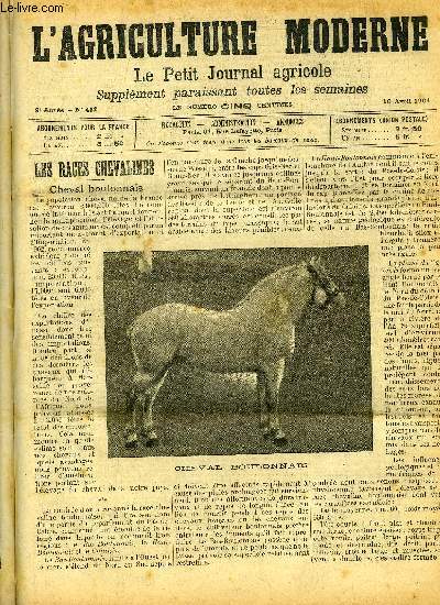 L'AGRICULTURE MODERNE N 432 - P. Dechambre : Le cheval boulonnais (fig.).
