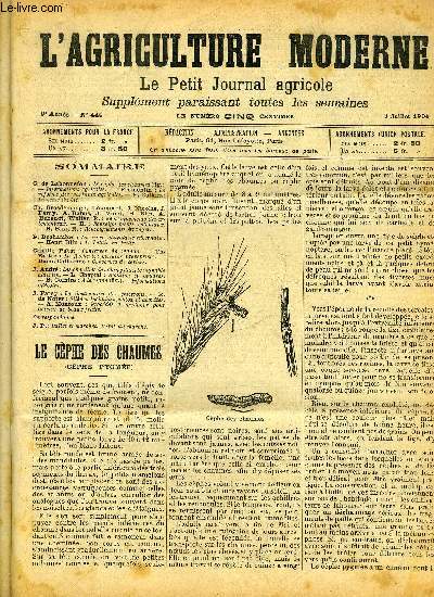 L'AGRICULTURE MODERNE N 444 - C. de Labonnefon : Le cphe des chaumes (fig.).